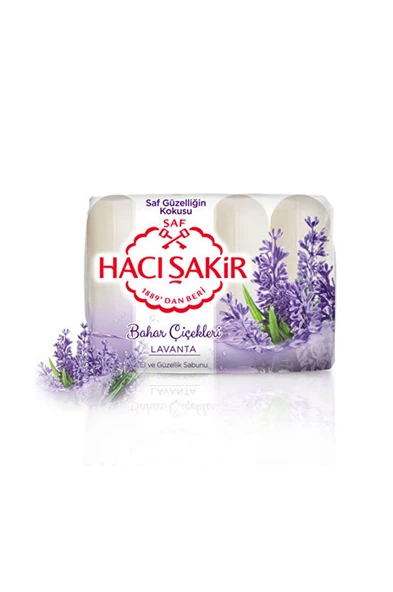 Hacı Şakir Güzellik Sabunu Lavanta 4X70 g
