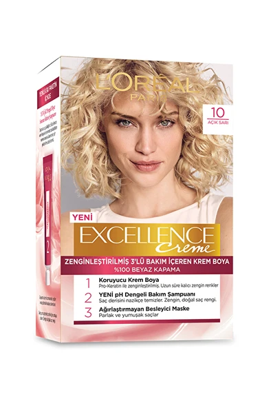 Excellence Saç Boyası 10 Açık Sarı
