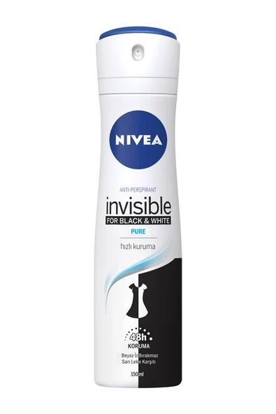 Nivea Deodorant Invisible BlackWhite Pure 150 ml - 2
