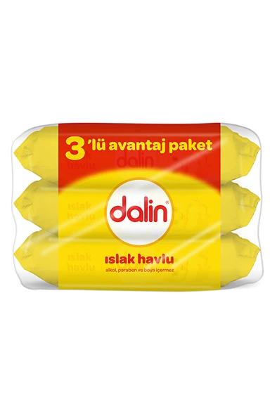 Dalin Islak Havlu Avantaj Paket 3x56'lı