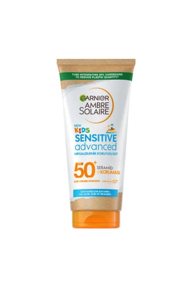 Garnier Ambre Solaire Sensitive Advanced Çocuk Hipoalerjenik Güneş Koruyucu Süt SPF 50+ 175 ml - 2