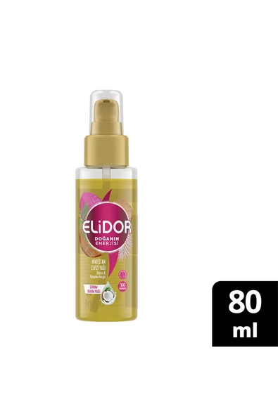 Elidor Doğanın Enerjisi Saç Bakım Yağı 80 ml Hindistan Cevizi - Resim 2