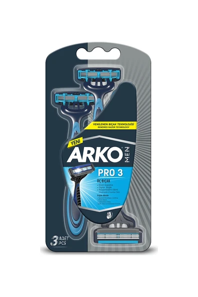 Arko Tıraş Bıçağı T3 Sistem 3'lü - 2