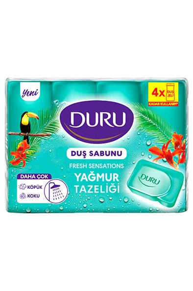 Duru Duş Sabunu Fresh Yağmur Ormanı 4x150 g