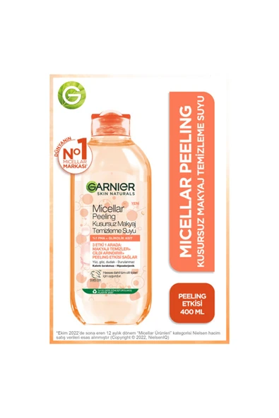Garnier Micellar Peeling Kusursuz Makyaj Temizleme Suyu 400 ML - 2