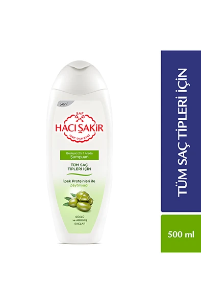 Hacı Şakir Şampuan Zeytinyağı 500 ml