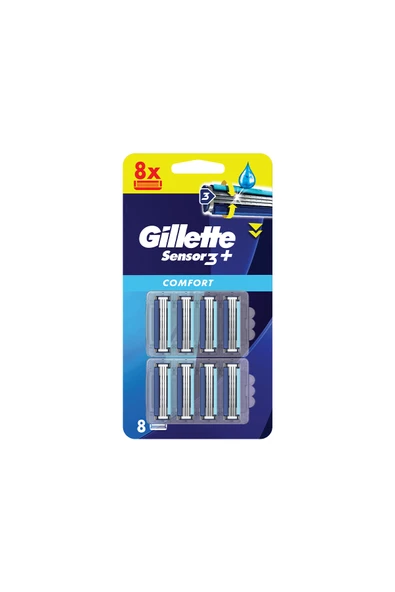 Gillette Sensor3 Plus Comfort 8'li Yedek Başlık - 2