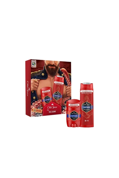 Old Spice Captain Stick 50 ml + Duş Jeli 250 ml - 2
