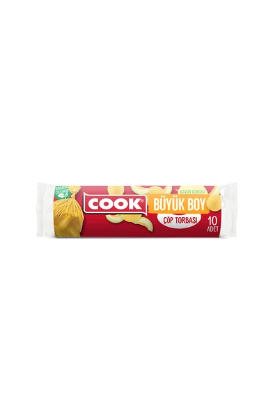 Cook Çöp Torbası Büyük Boy Kavun Kokulu 10'lu - 2