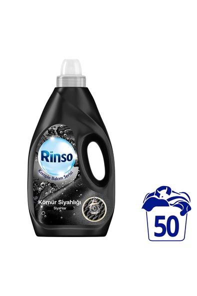 Rinso Sıvı Bakım Deterjanı Kömür Siyahlığı 50 Yıkama 3000 ml - Resim 2