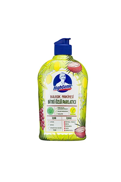 Highgenic Bulaşık Makinesi Parlatıcı Bitki Özlü 500 ml
