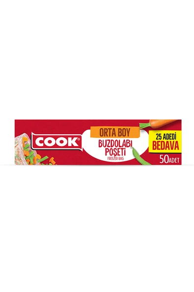 Cook Buzdolabı Poşeti Ekonomik Orta Boy - 2
