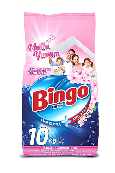 Bingo Çamaşır Deterjanı 10 kg Renkli Beyaz