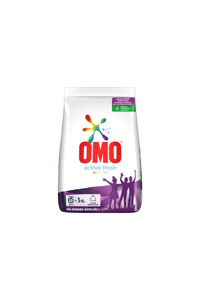 Omo Çamaşır Deterjanı 3 kg Active Fresh Renkliler - 2