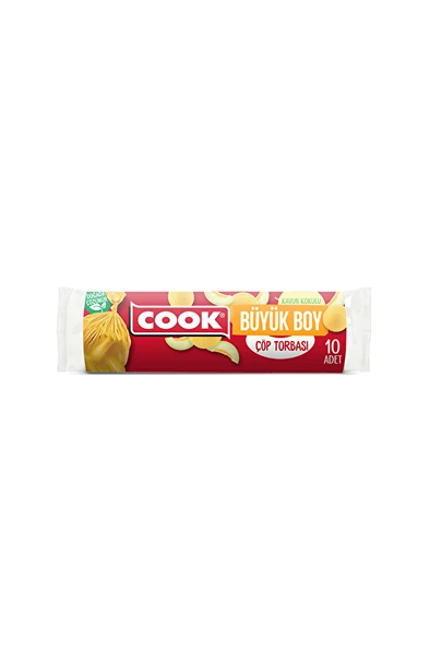 Cook Çöp Torbası Büyük Boy Kavun Kokulu 10'lu