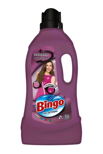Bingo Sıvı Bakım Deterjanı Bakım Onarım 33 Yıkama 2000 ml - Resim 2