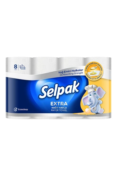 Selpak Kağıt Havlu 8'li Extra Yağ Emici - 2