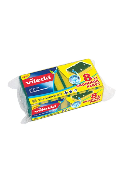 Vileda Sünger 8'li Düz Paket ürün görseli