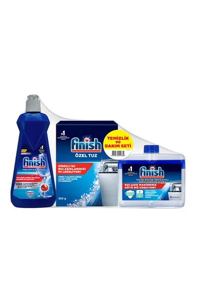 Finish Temizlik ve Bakım Seti(Parlatıcı 400 ml, Tuz 550 g,Temizleyici 250 ml) - Resim 2