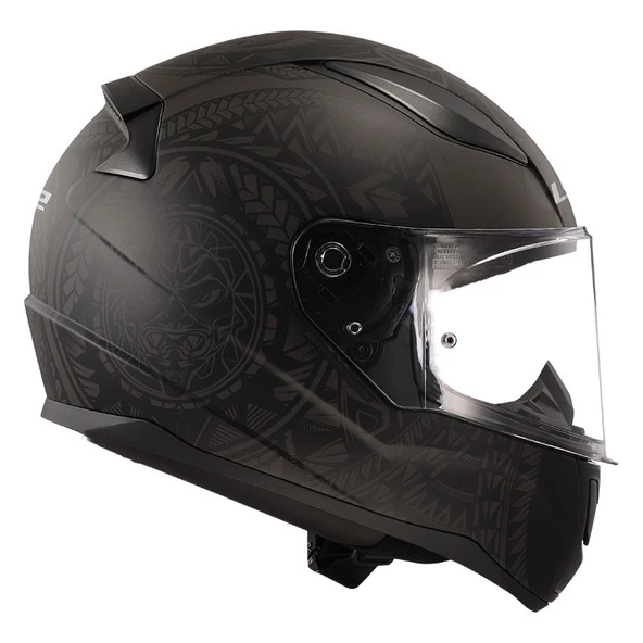 LS2 Rapid Takaroa Mat Siyah Kask M Beden