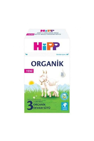 Hipp 3 Organik Keçisütü Bazlı Bebek Devam Sütü 400gr