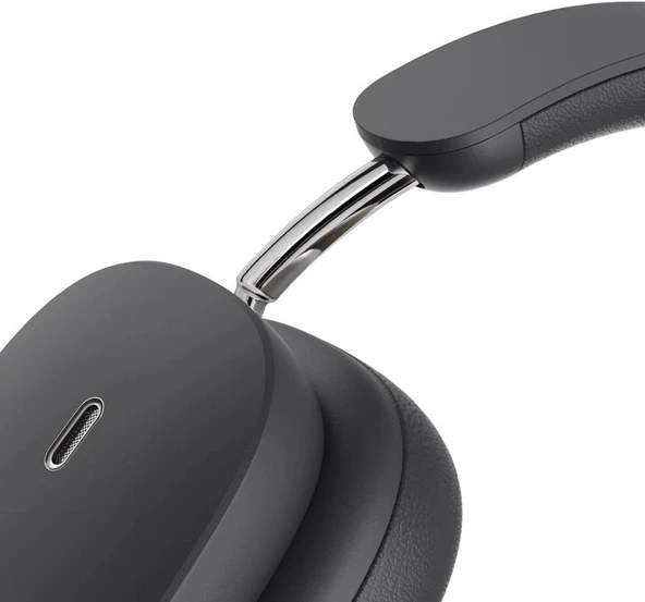 Baseus Bowie H1 ANC Gri Kulak Üstü Bluetooth Kulaklık Teşhir - Resim 2
