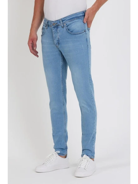 Sheff Buz Mavi Erkek Slim Fit Jean Pantolon 7341