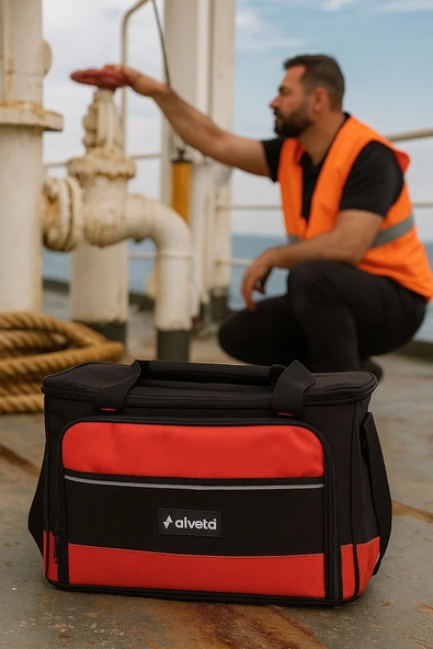 Alveta Profesyonel Hırdavat El Aletleri Tamir Bakım Onarım Takım Çantası XL Boy Omuz Askılı 8684250503
