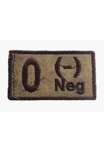 Single Sword Nakış Kan Grubu Patch - Peç - 6