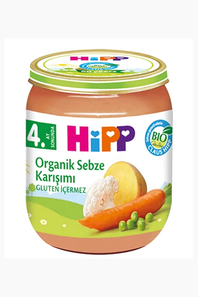 Hipp Organik Sebze Karışımı Kavanoz Maması 125 g