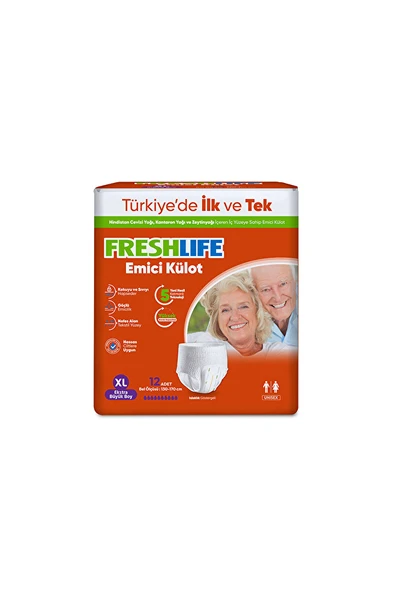 Freshlife Hasta Bezi Emici Külot X Large 12 Li