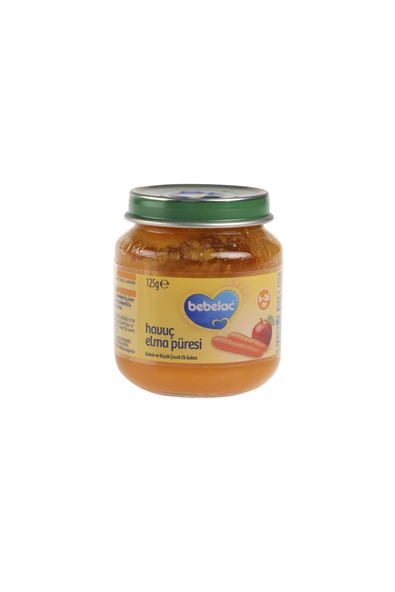 Bebelac Havuç Elma Püresi (Kavanoz Maması) 125 g Mama - 2