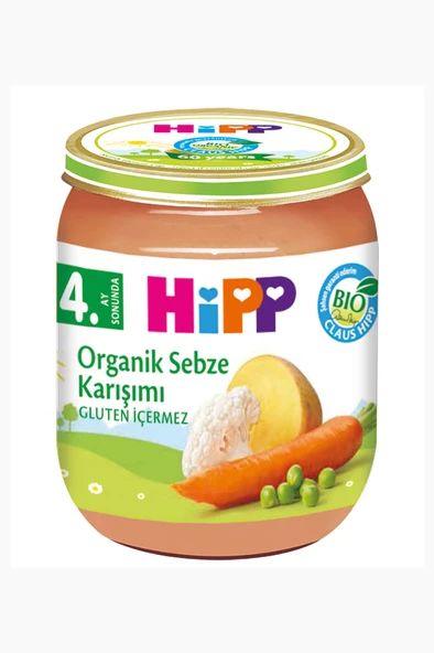 Hipp Organik Sebze Karışımı Kavanoz Maması 125 g - 2