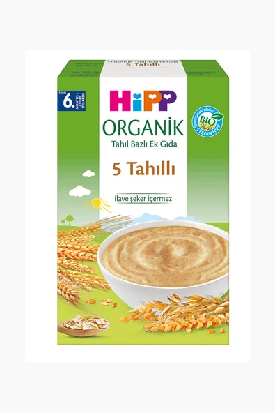 Hipp Organik 5 Tahıllı Kaşık Maması 200 g - 2