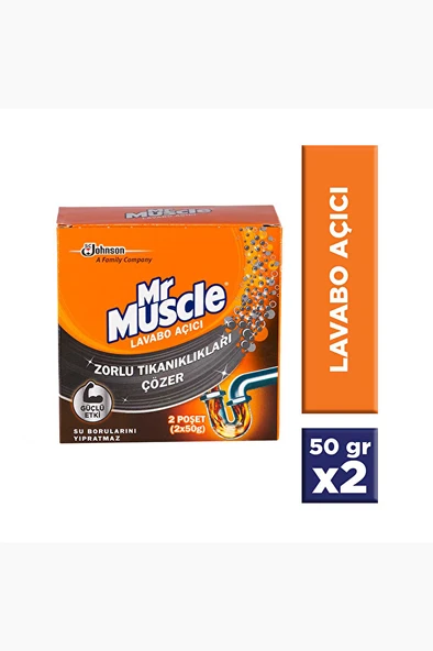 Mr Muscle Lavabo Açıcı Granül 2x50 g
