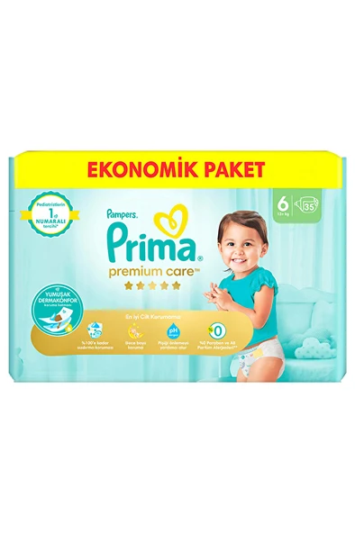 Prima Premium Care Eko (6) XL +13 kg 35 Adet Bebek Bezi ürün görseli