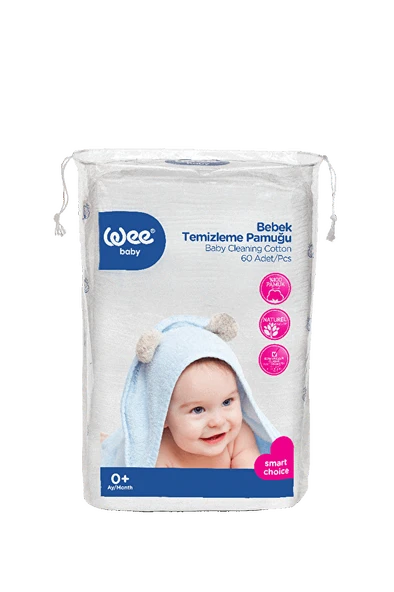 Wee Baby Bebek Temizleme Pamuğu 60'lı ürün görseli 1