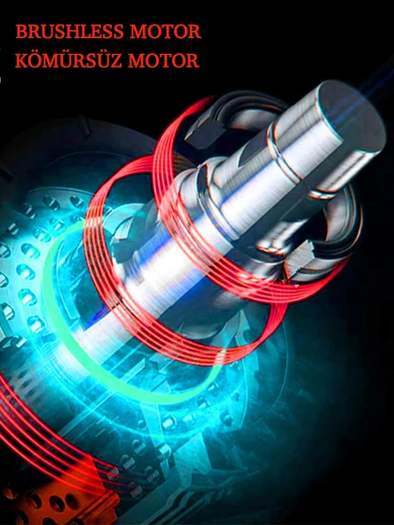 Anadolu Strong TR-1453 4'Lü Set Şarjlı Kömürsüz Motor Matkap Vidalama Kırıcı Delici Hilti Taşlama - 3