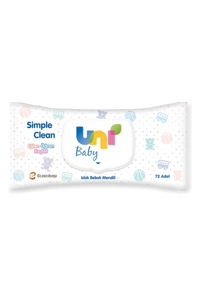 Uni Baby Islak Havlu Simple Clean 72'li - 2
