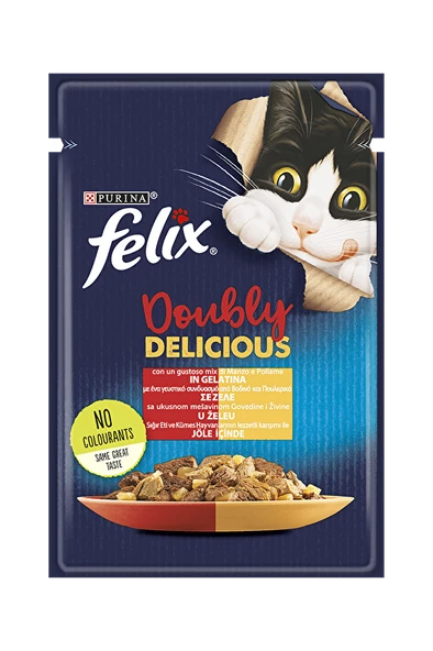 Felix Pouch Sığır Etli ve Kümes Hayvanlı 85G