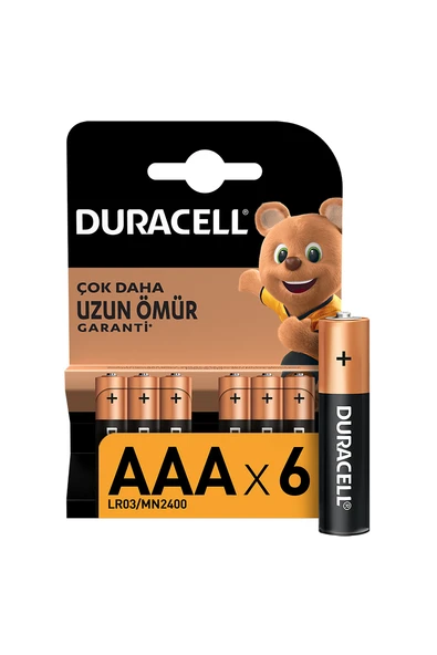 Duracell 6' Lı İnce Pil AAA - 2
