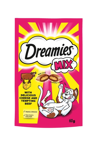 Dreamies Sığırlı ve Peynirli Kedi Ödül Mama 60 Gr - 2