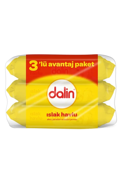 Dalin Islak Havlu Avantaj Paket 3x56'lı - 2