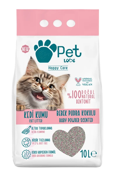 Petlove Kedi Kumu Bebek Pudra Kokulu 10lt - 2