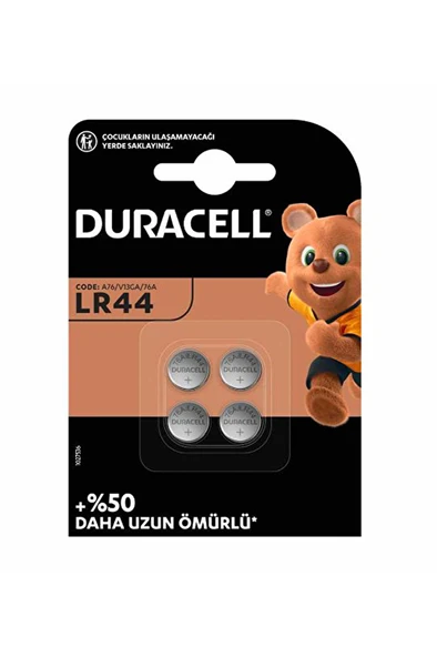 Duracell Pil Lr44 4 lü