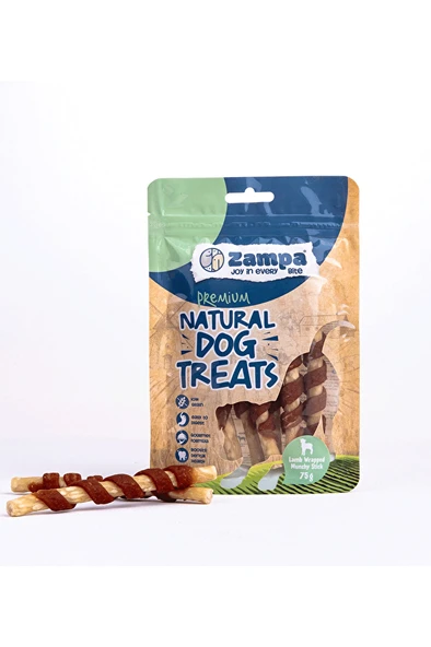 Zampa Köpek Ödül Maması, Kuzu Parçacıklı Muchy Çubukları - 75g
