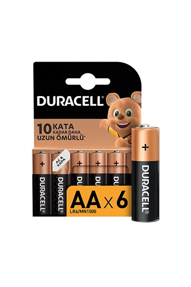 Duracell 6'Lı Kalem Pil AA