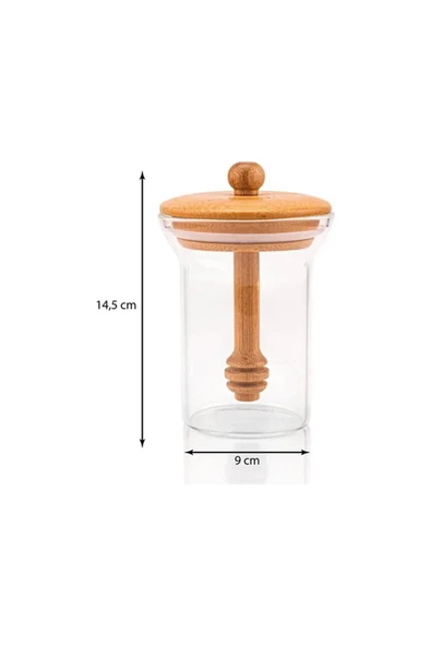 Bambum Bee Bal Kaşıklı Cam Saklama Kabı - 2