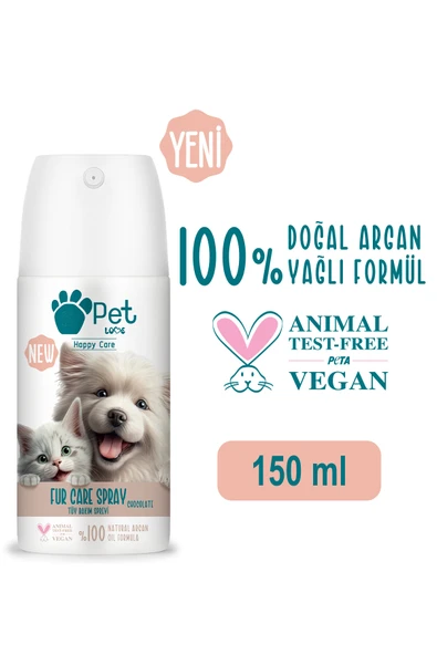 Petlove Tüy Bakım Spreyi Çikolata 150ml - 2