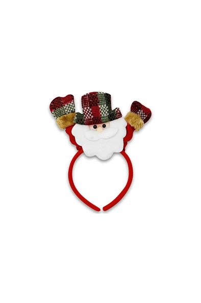 Yılbaşı Noel Baba Ve Kardan Adam Figürlü Taç
